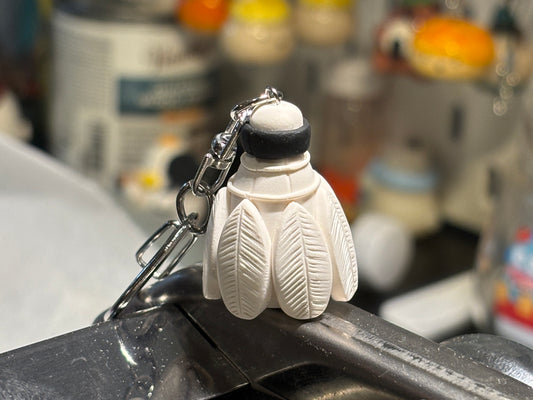 Badminton Birdie Keychain