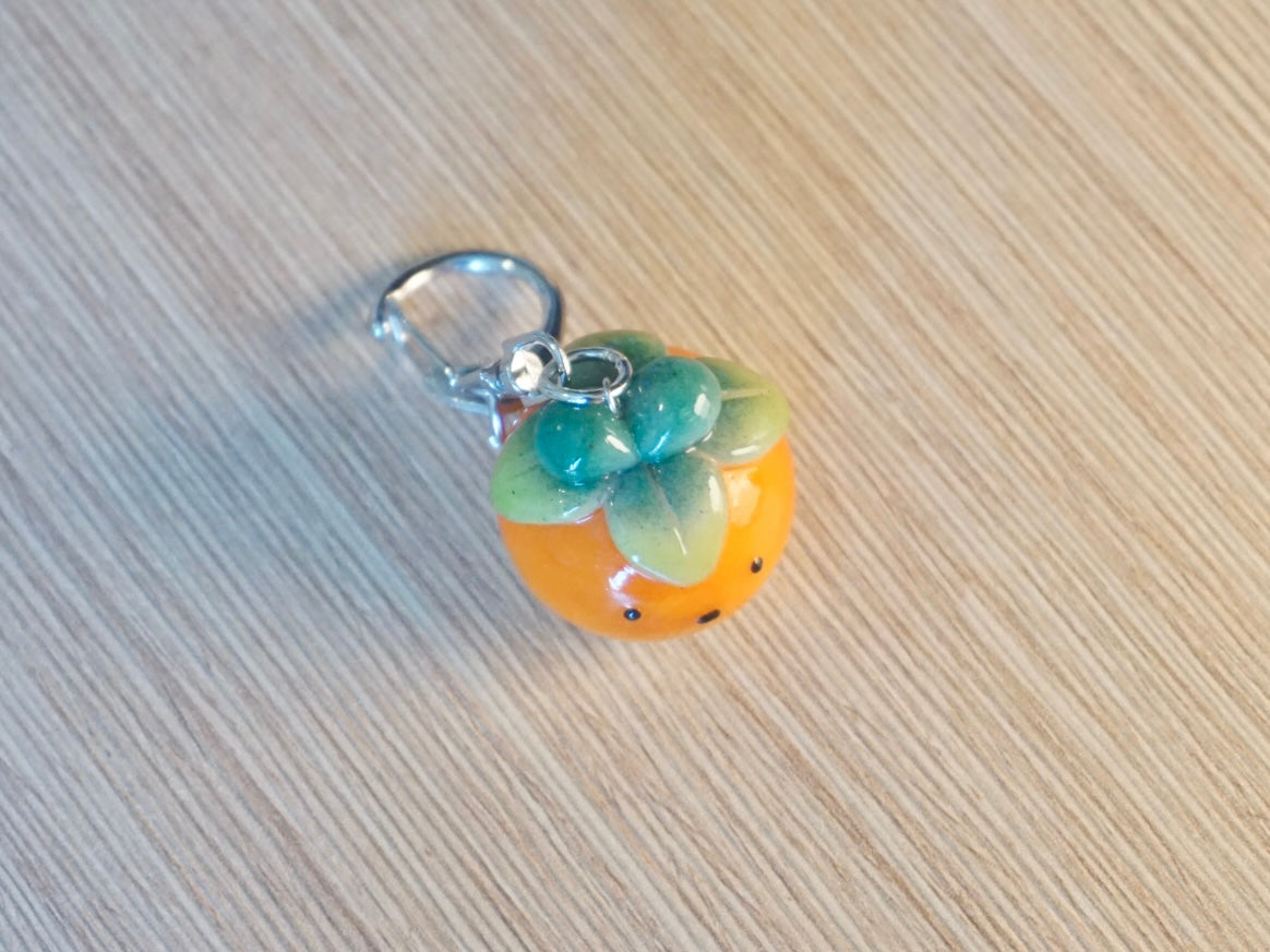 Persimmon Bunny Keychain