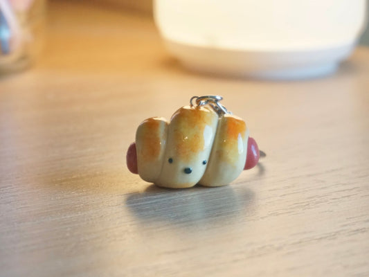 Sausage Bun Keychain