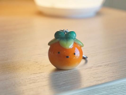 Persimmon Bunny Keychain