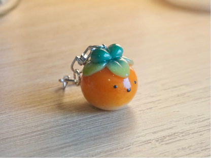 Persimmon Bunny Keychain