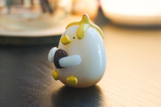 Banana Bread Latte Duck Desk Buddy/Keychain