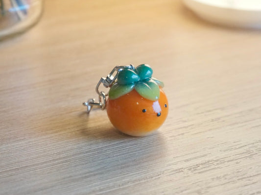Persimmon Bunny Keychain